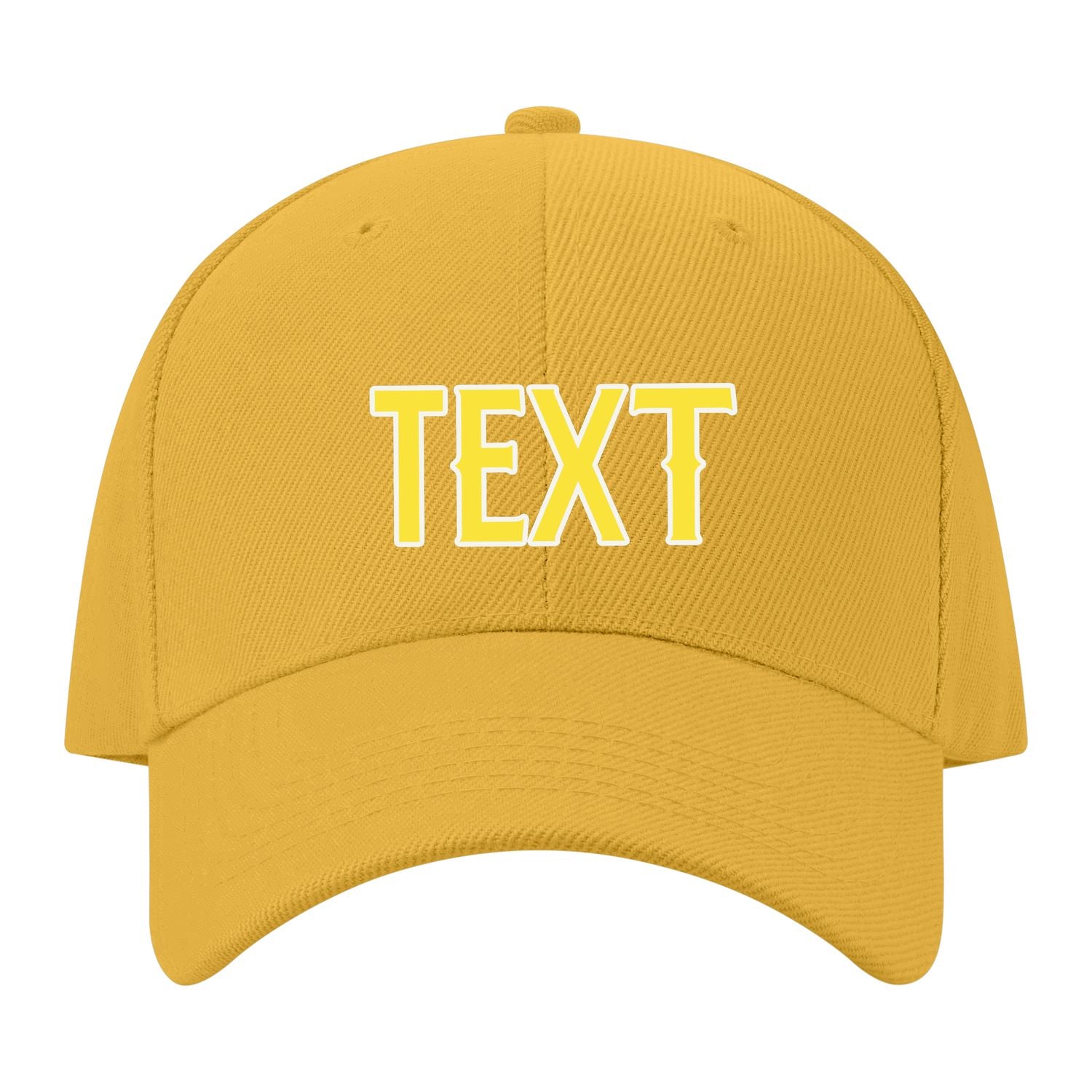 Custom Yellow Light Coral Red Hat 23B21826
