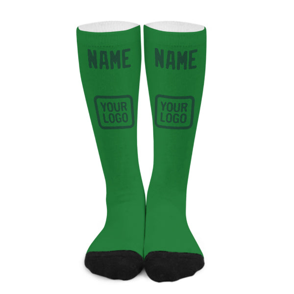 Custom Emerald Green Green Knee-High Sock