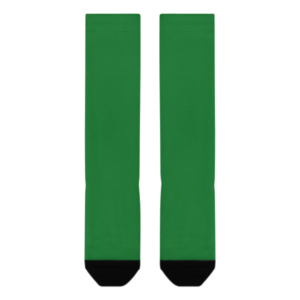 Custom Emerald Green Emerald Green Knee-High Sock