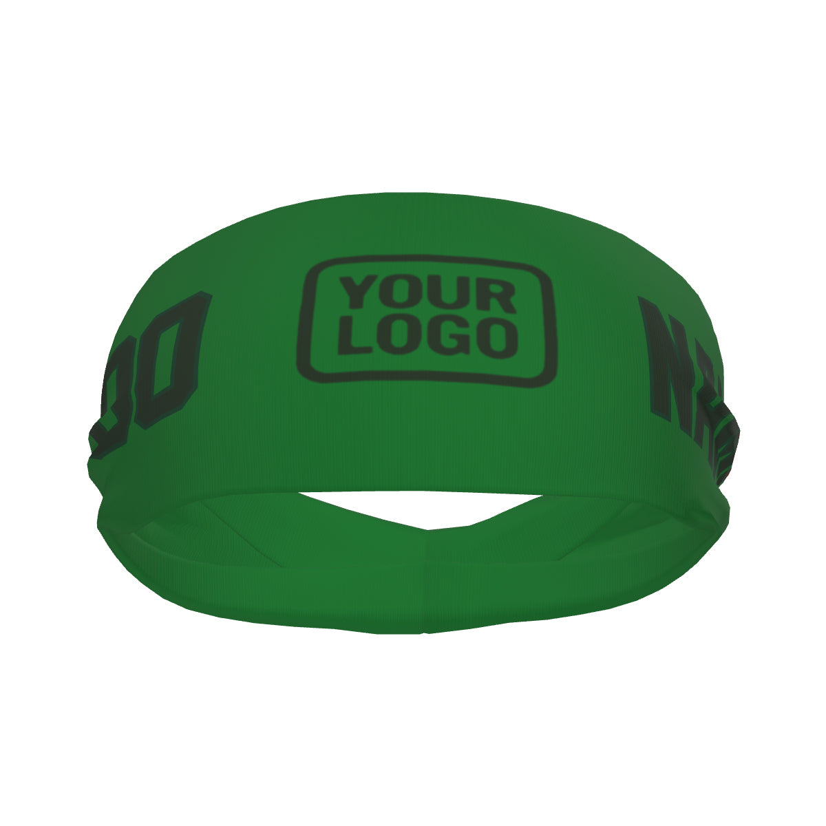 Custom Emerald Green Dark Green Sports headband