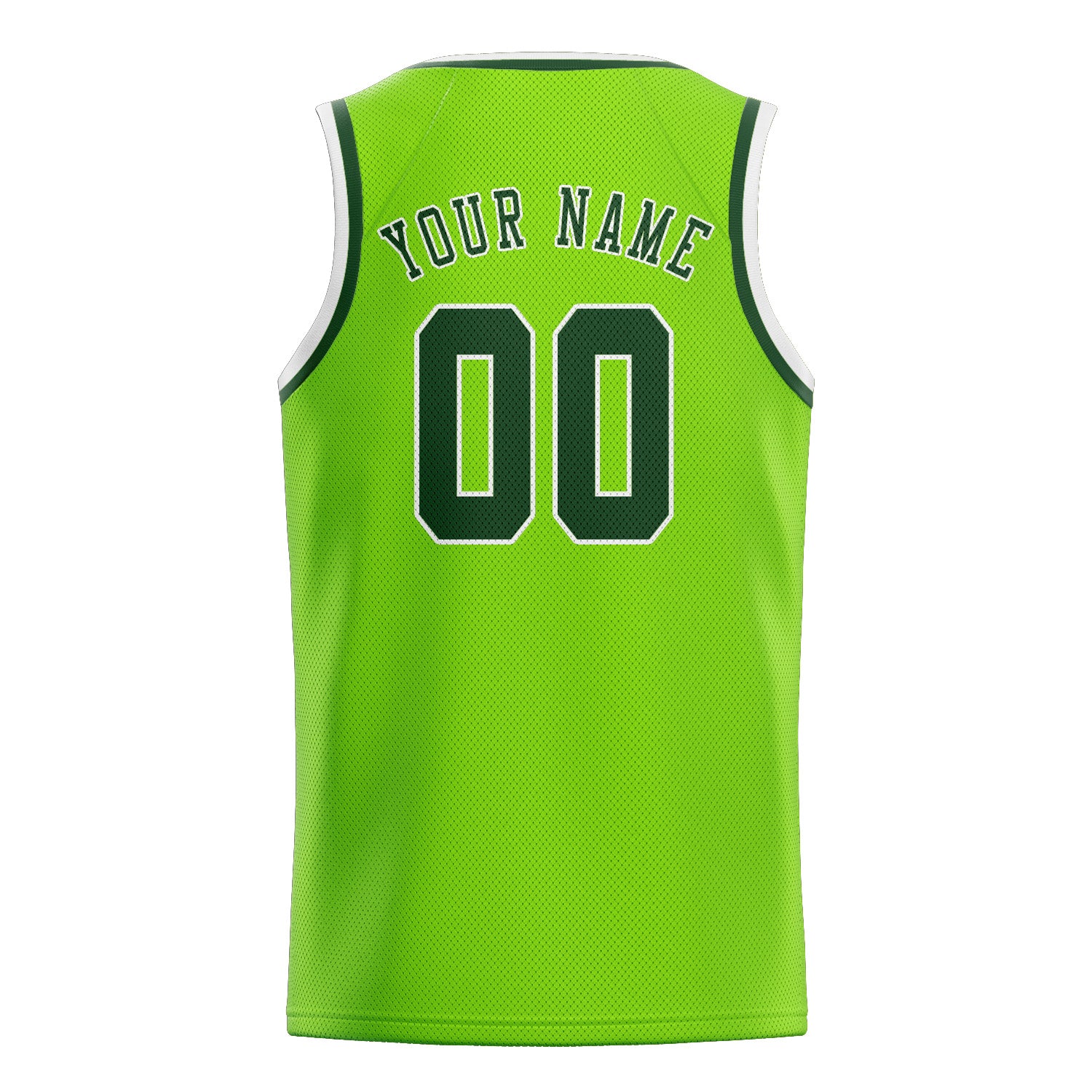 Custom Emerald Green Dark Green Basketball Jersey