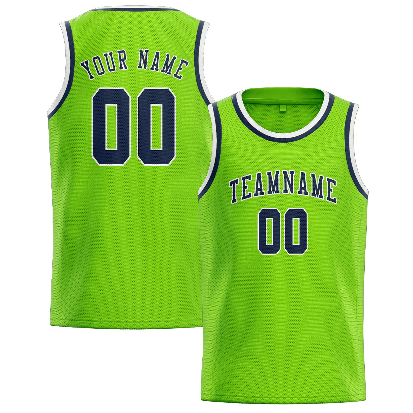 Custom Emerald Green Blue Basketball Jersey