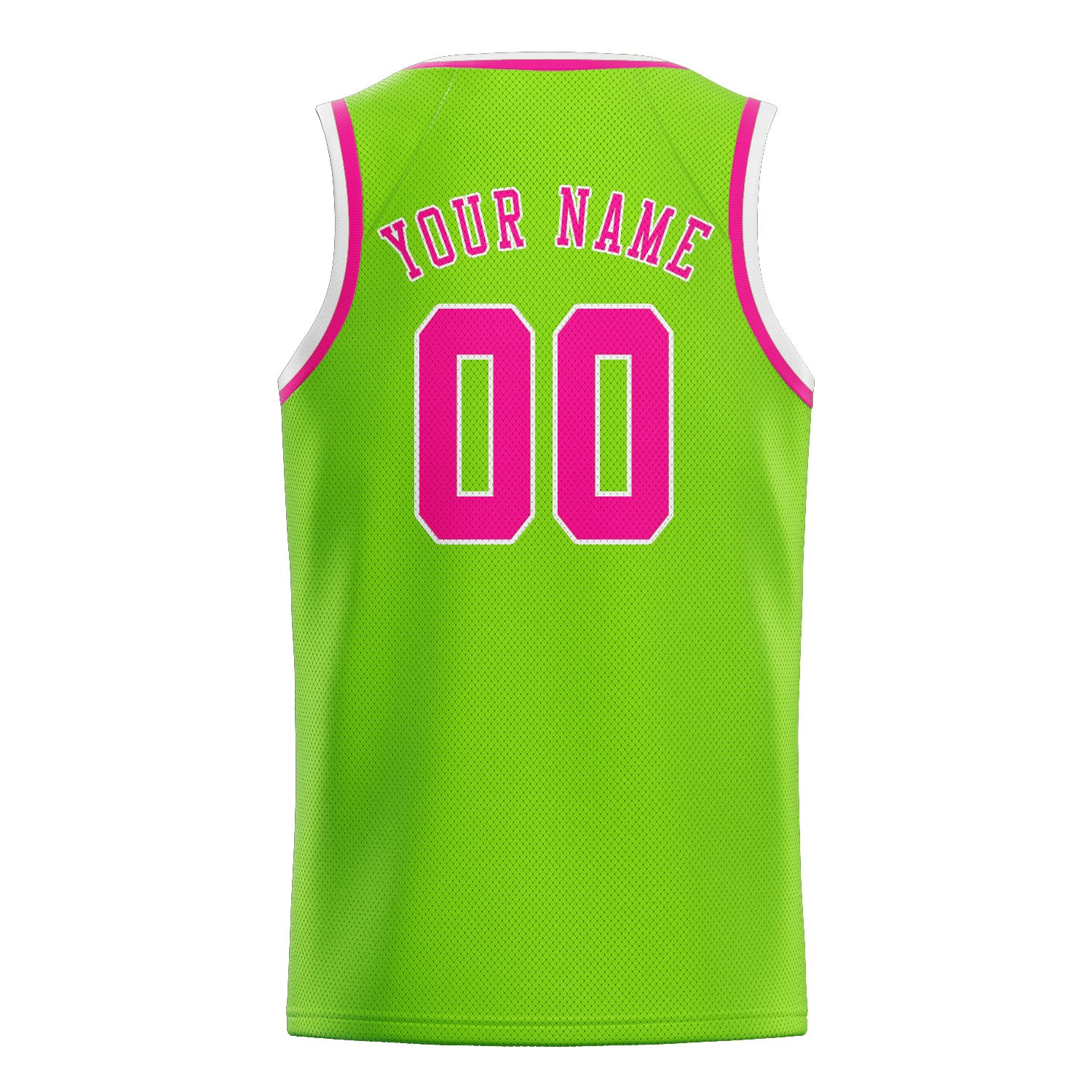 Custom Emerald Green Pink Basketball Jersey