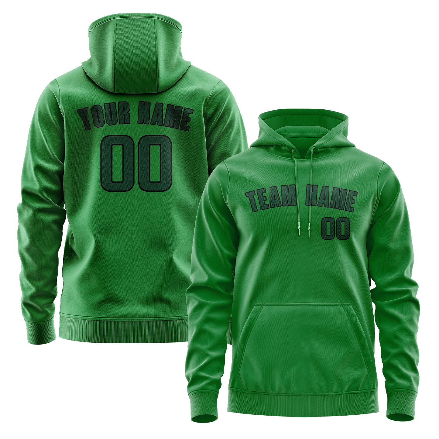 Custom Emerald Green Green Hoodie