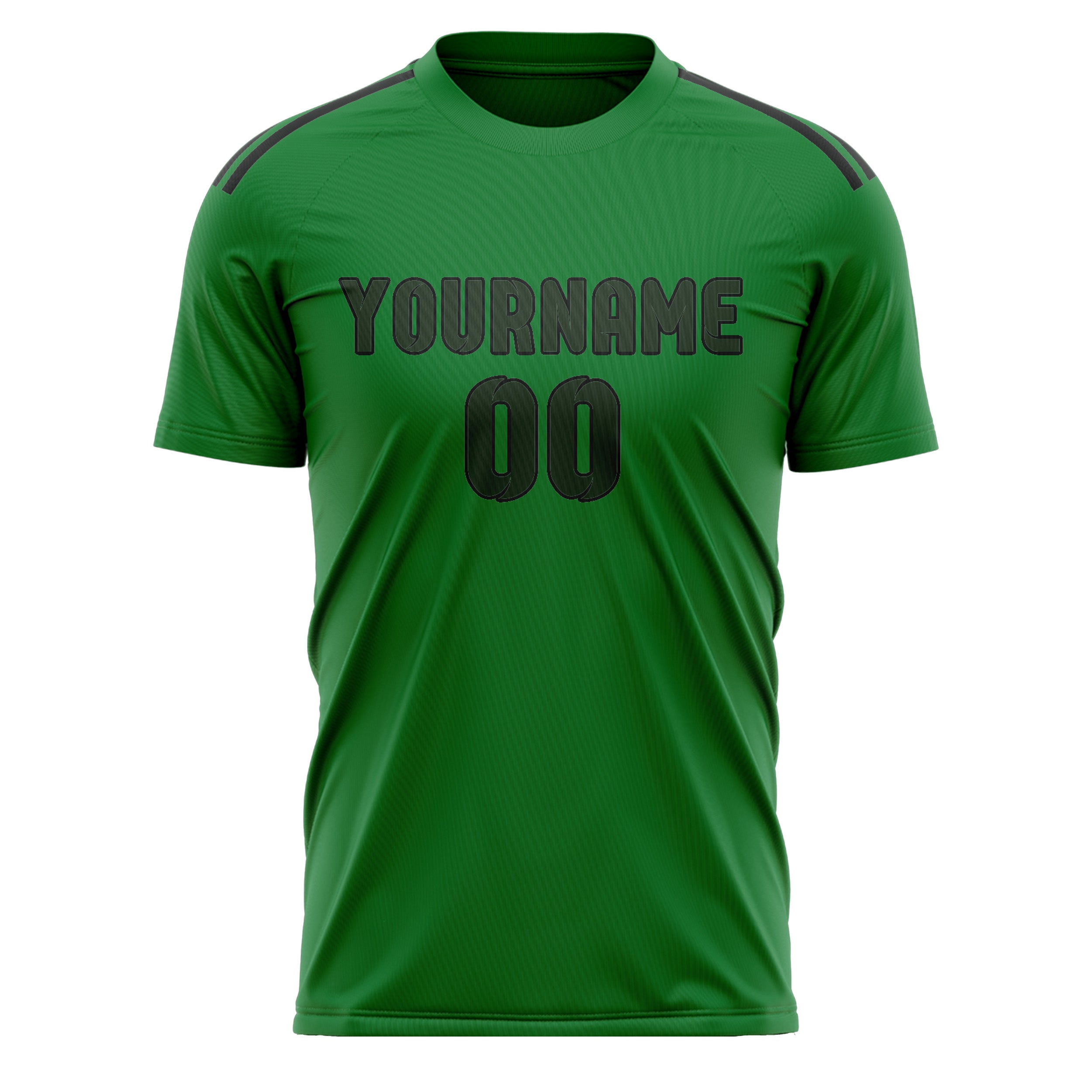 Custom Emerald Green Dark Green Soccer Jersey