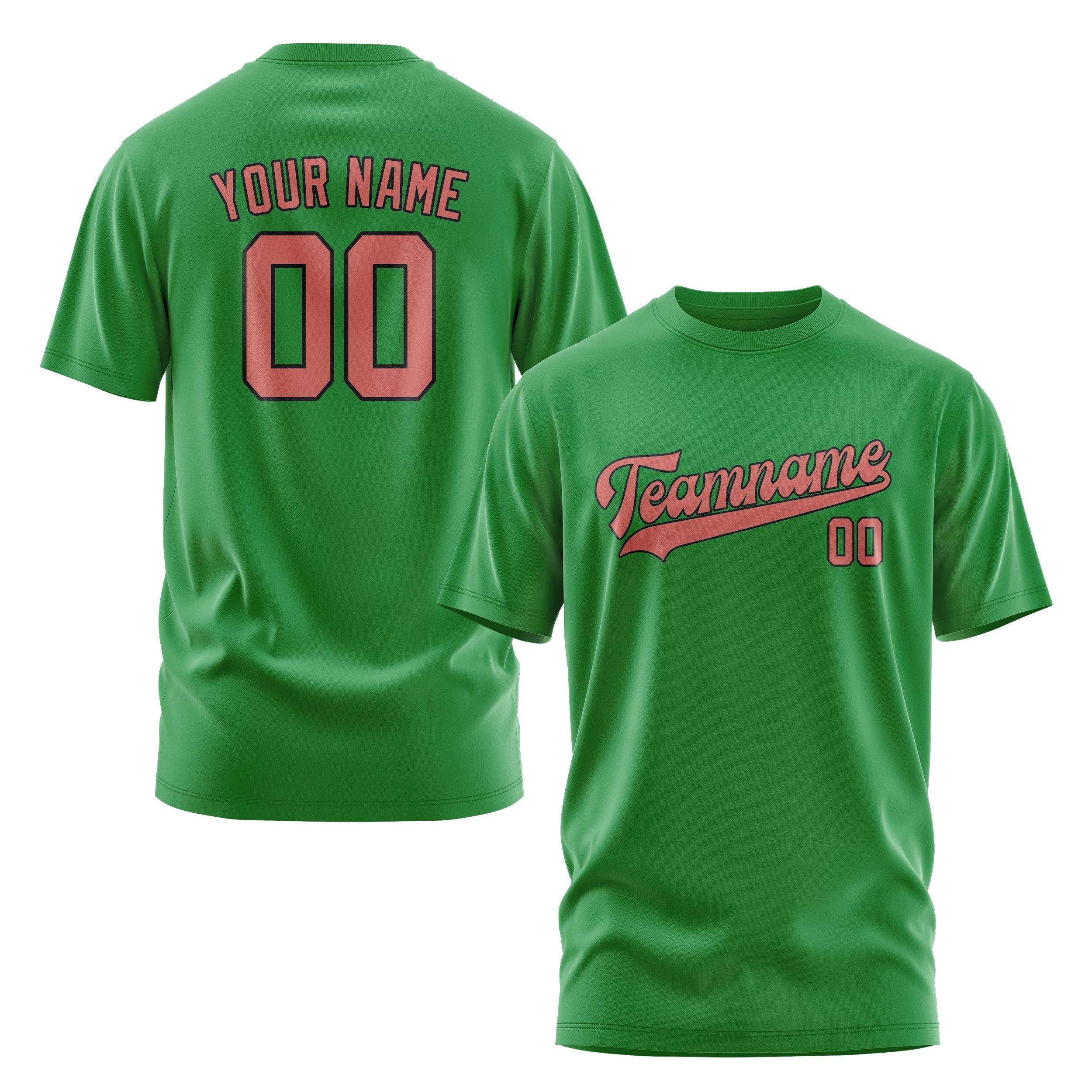Custom Emerald Green Copper Rose T-Shirt