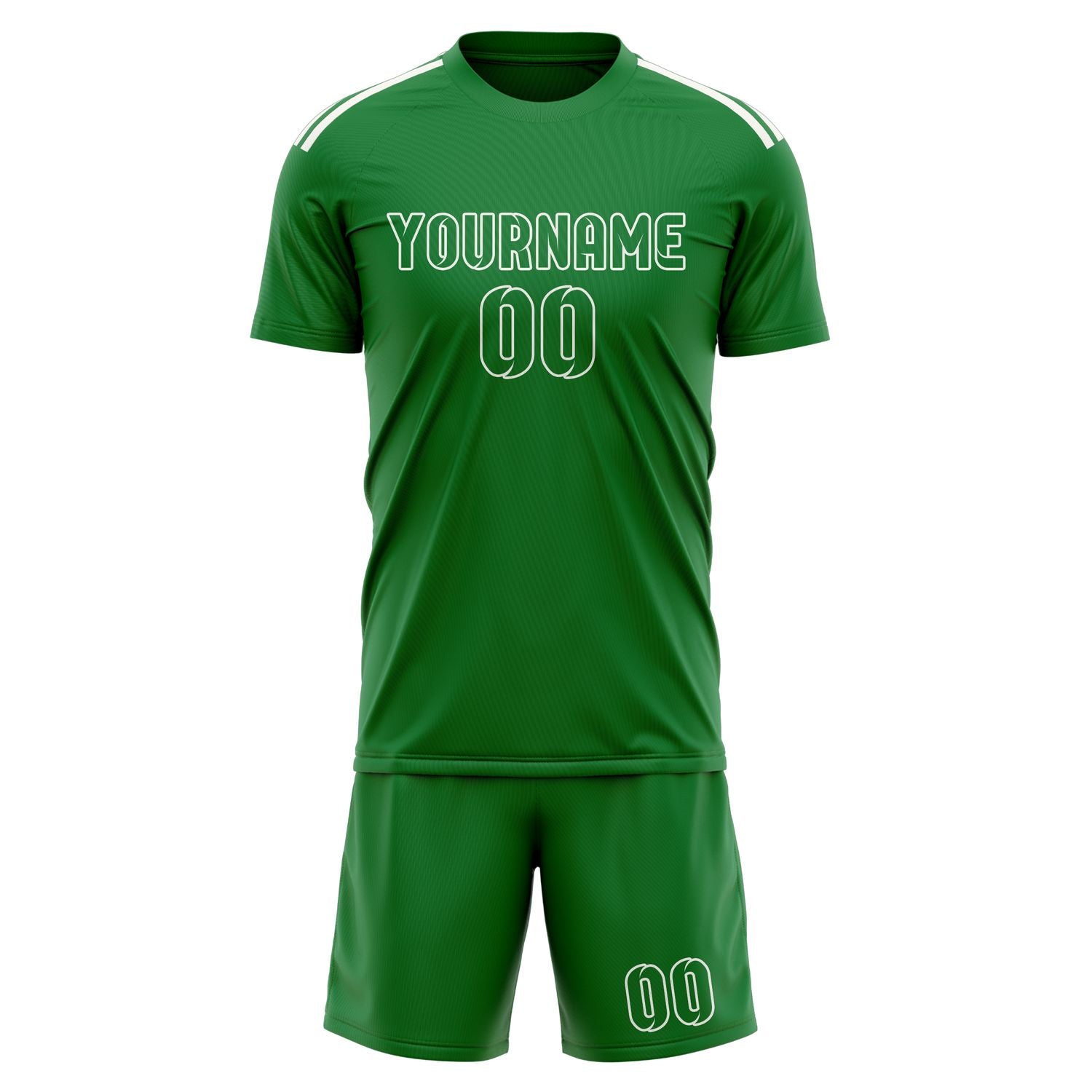 Custom Emerald Green Emerald Green Soccer Set