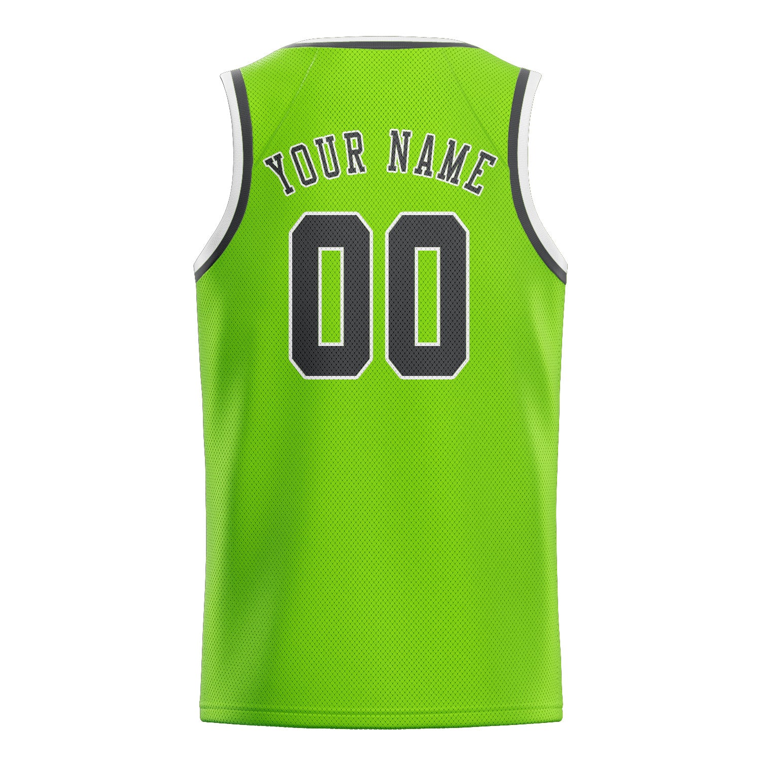 Custom Emerald Green Dark Grey Basketball Jersey