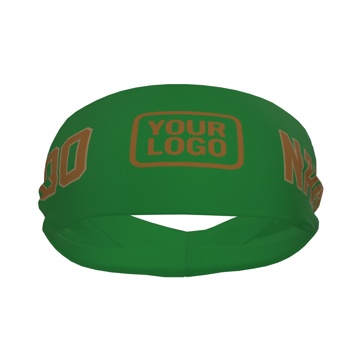 Custom Emerald Green Khaki Sports headband