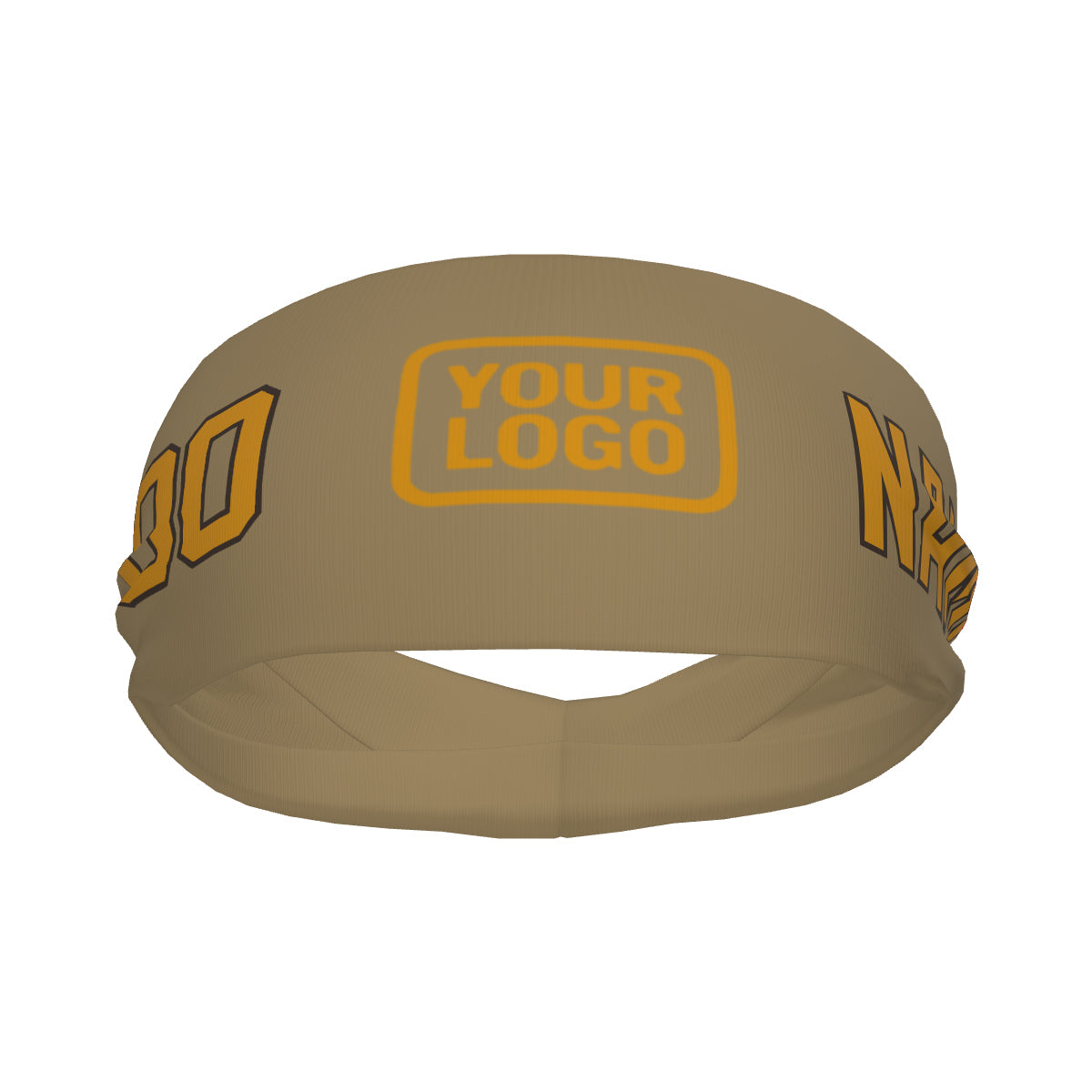 Custom Light Khaki Yellow Sports headband