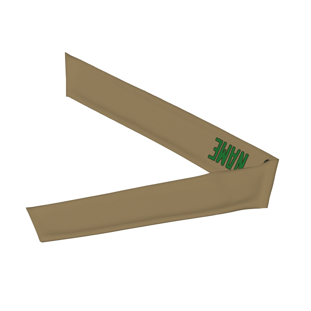 Custom Light Khaki Emerald Green Headband