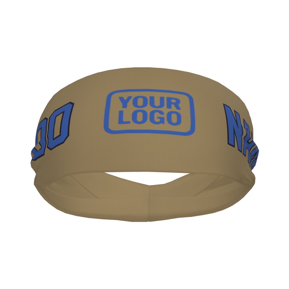 Custom Light Khaki Sky Blue Sports headband
