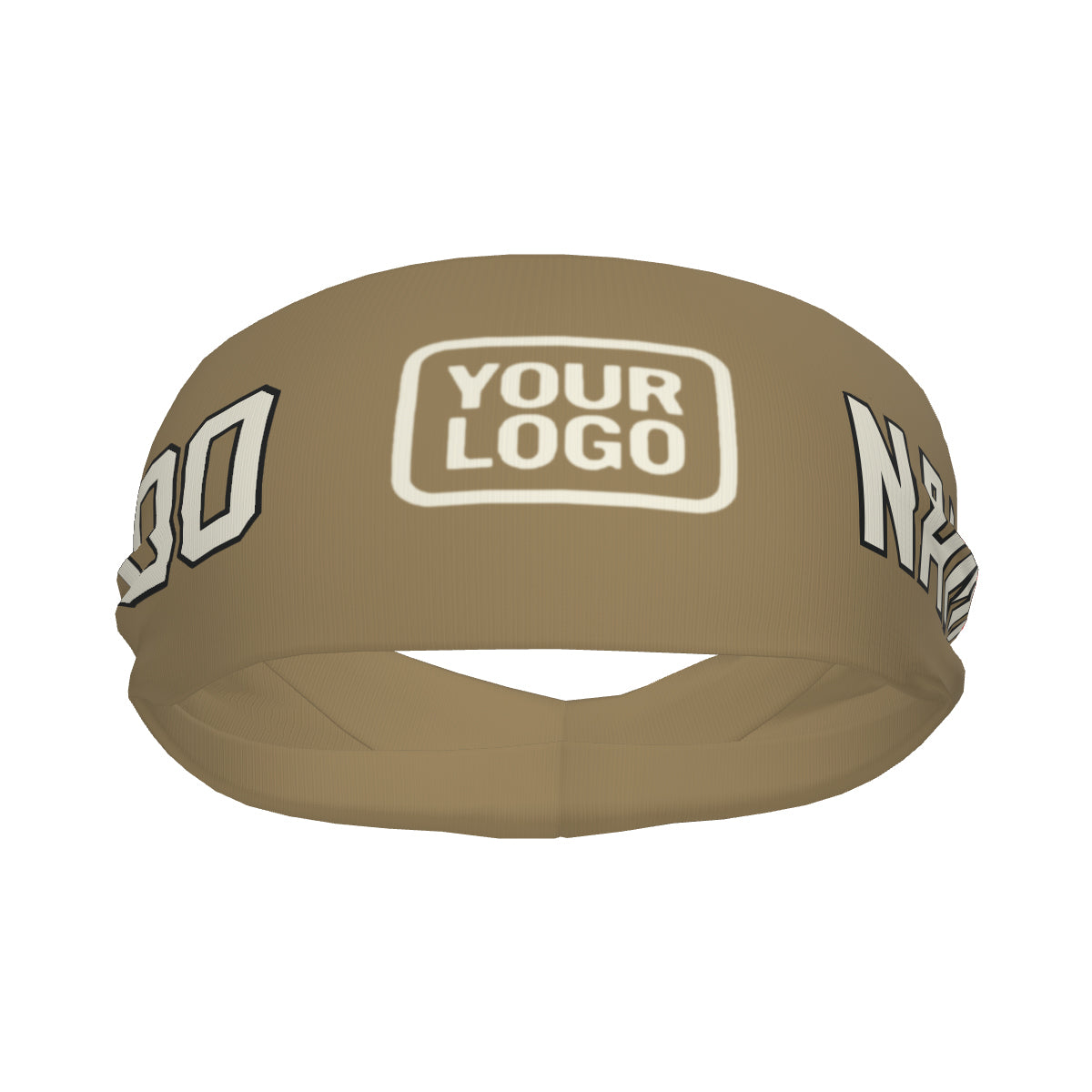 Custom Light Khaki Cream Sports headband