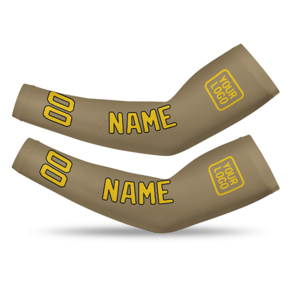 Custom Light Khaki Gold Arm Sleeve