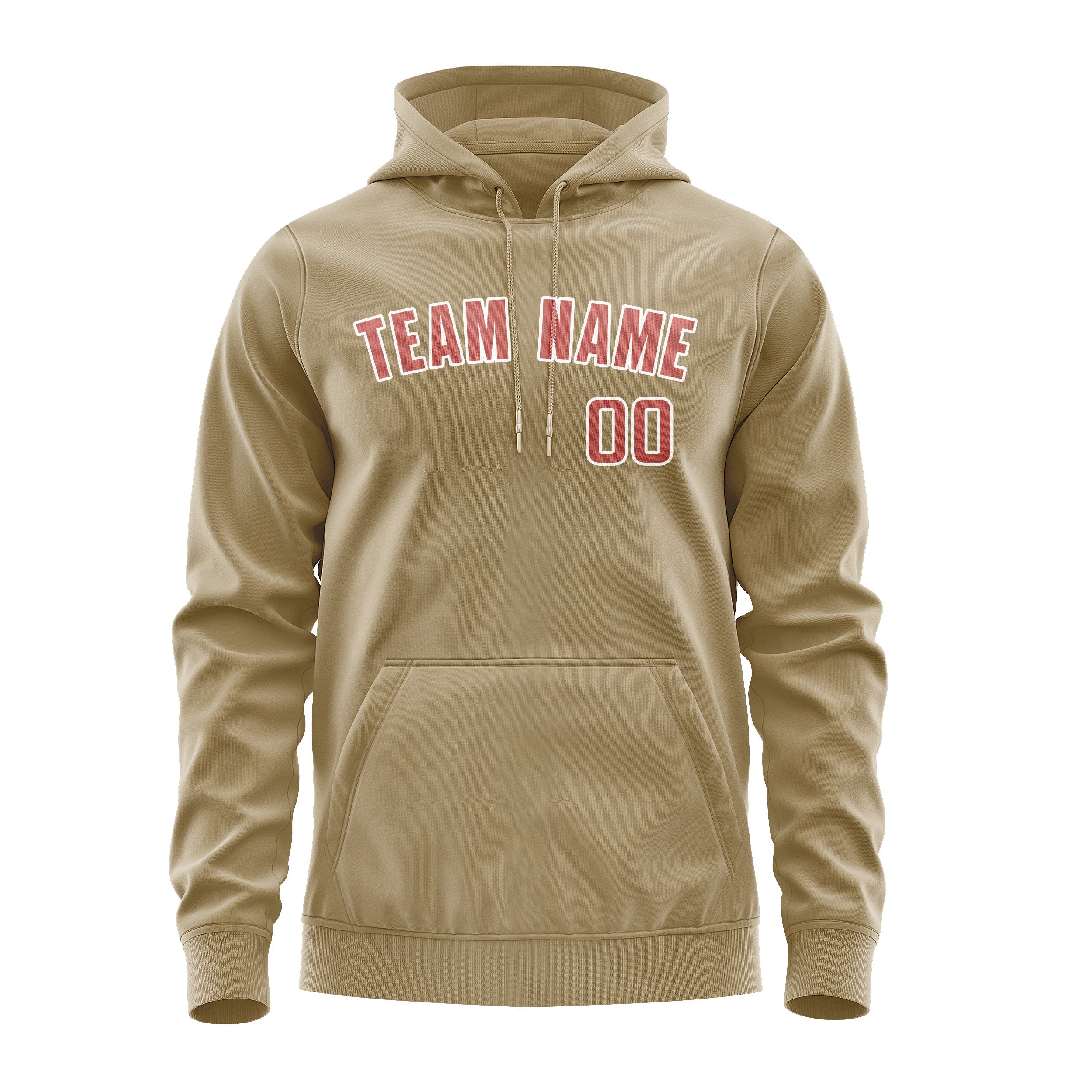 Custom Light Khaki Copper Rose Hoodie