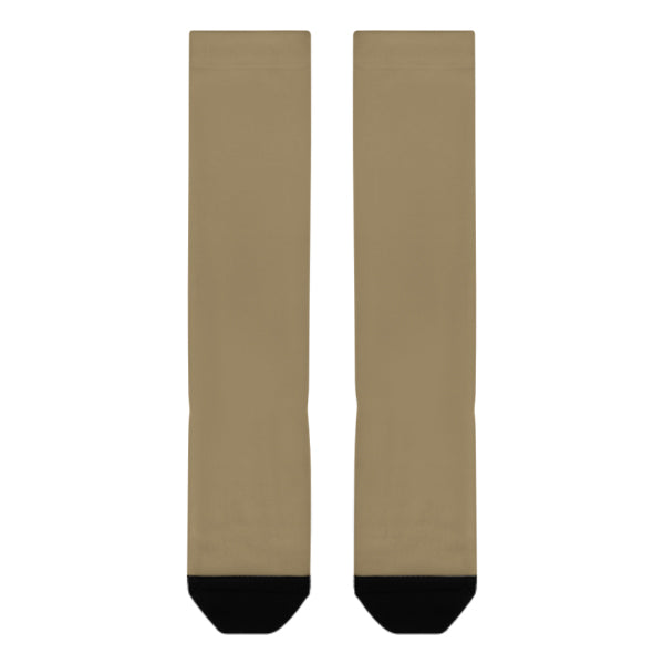Custom Light Khaki Light Khaki Knee-High Sock