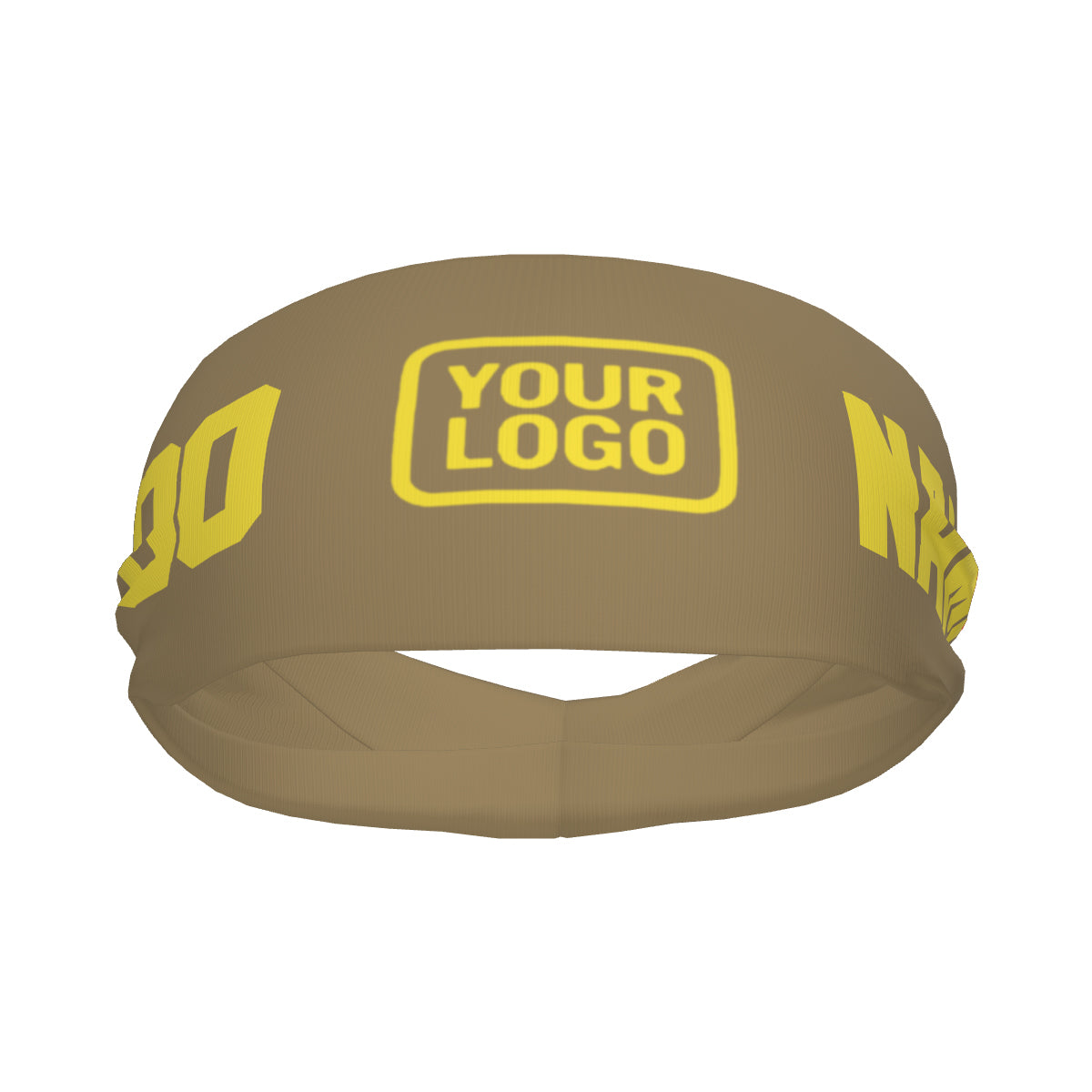 Custom Light Khaki Light Yellow Sports headband