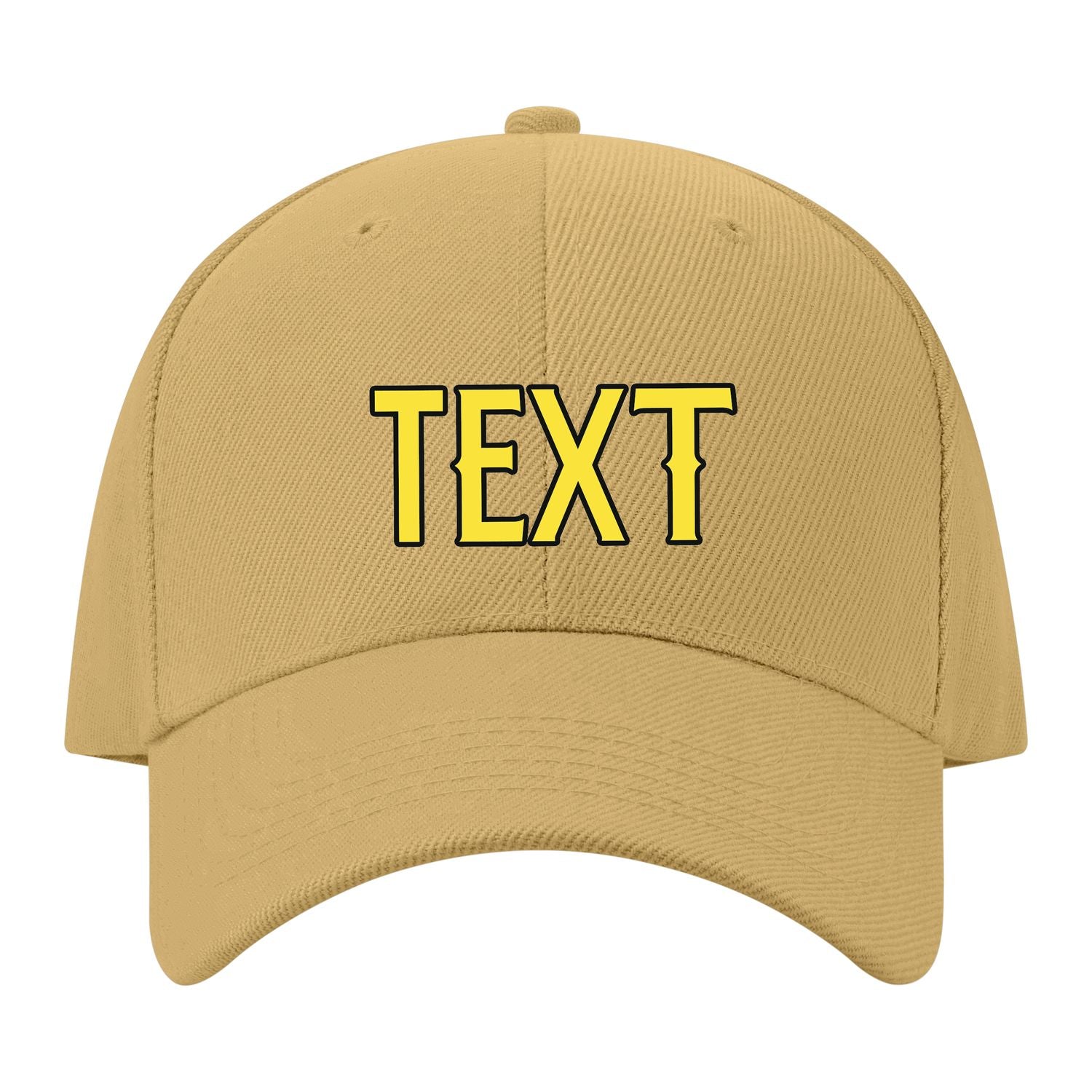 Custom Goldenrod Light Coral Red Hat 25B21726