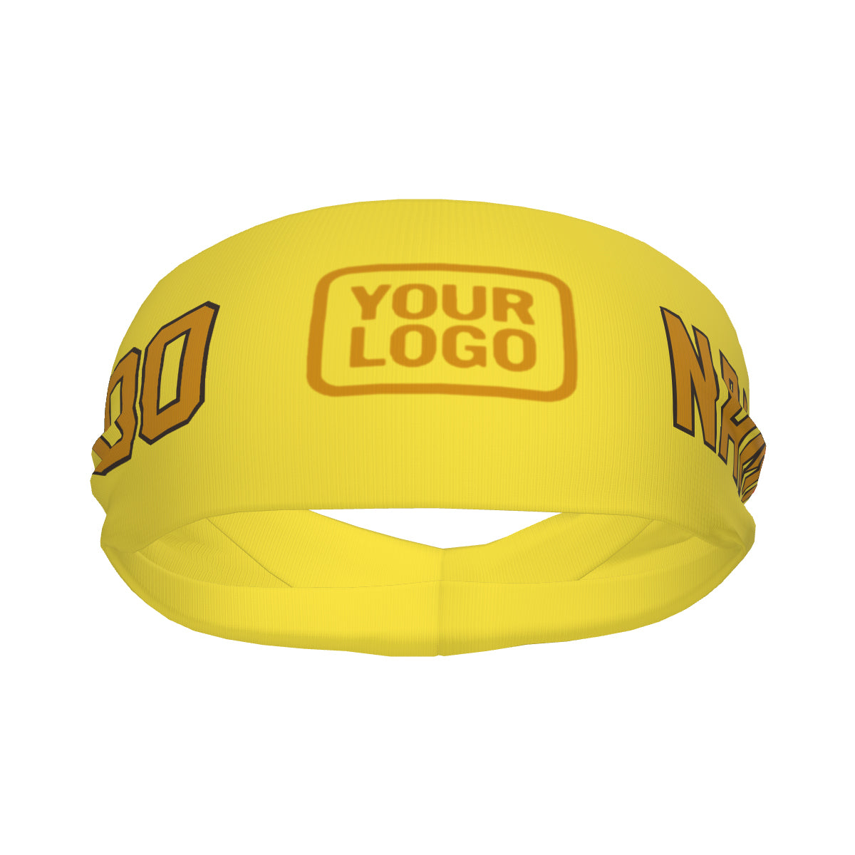 Custom Light Yellow Yellow Sports headband