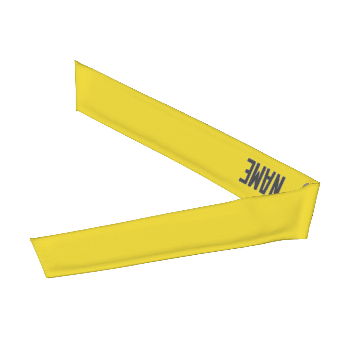 Custom Light Yellow Dark Grey Headband