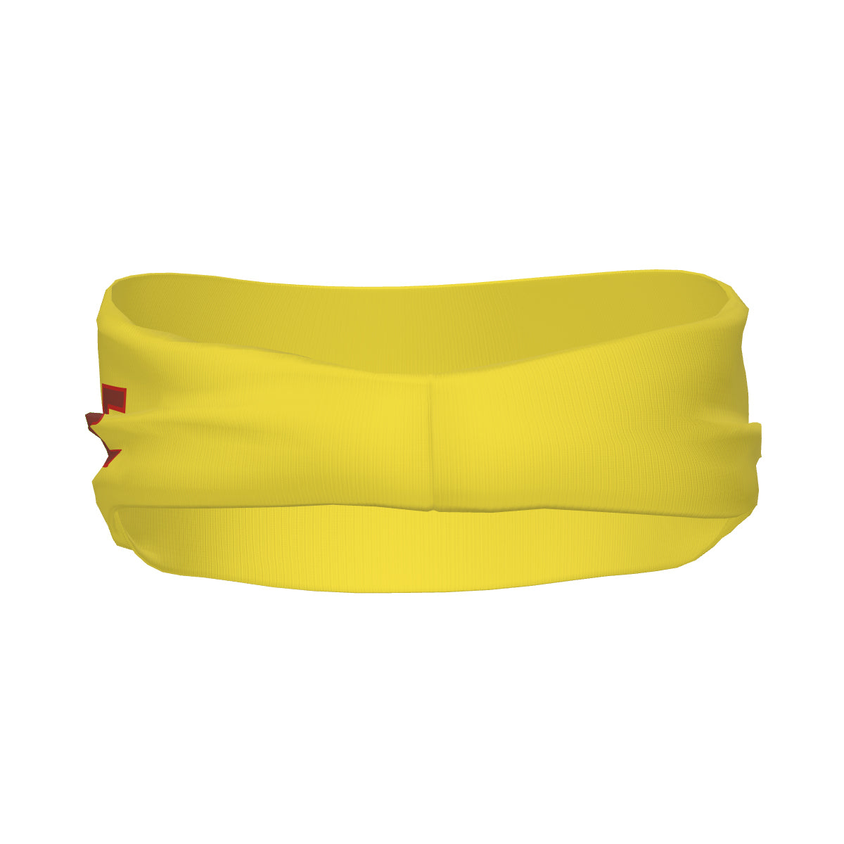 Custom Light Yellow Coral Red Sports headband
