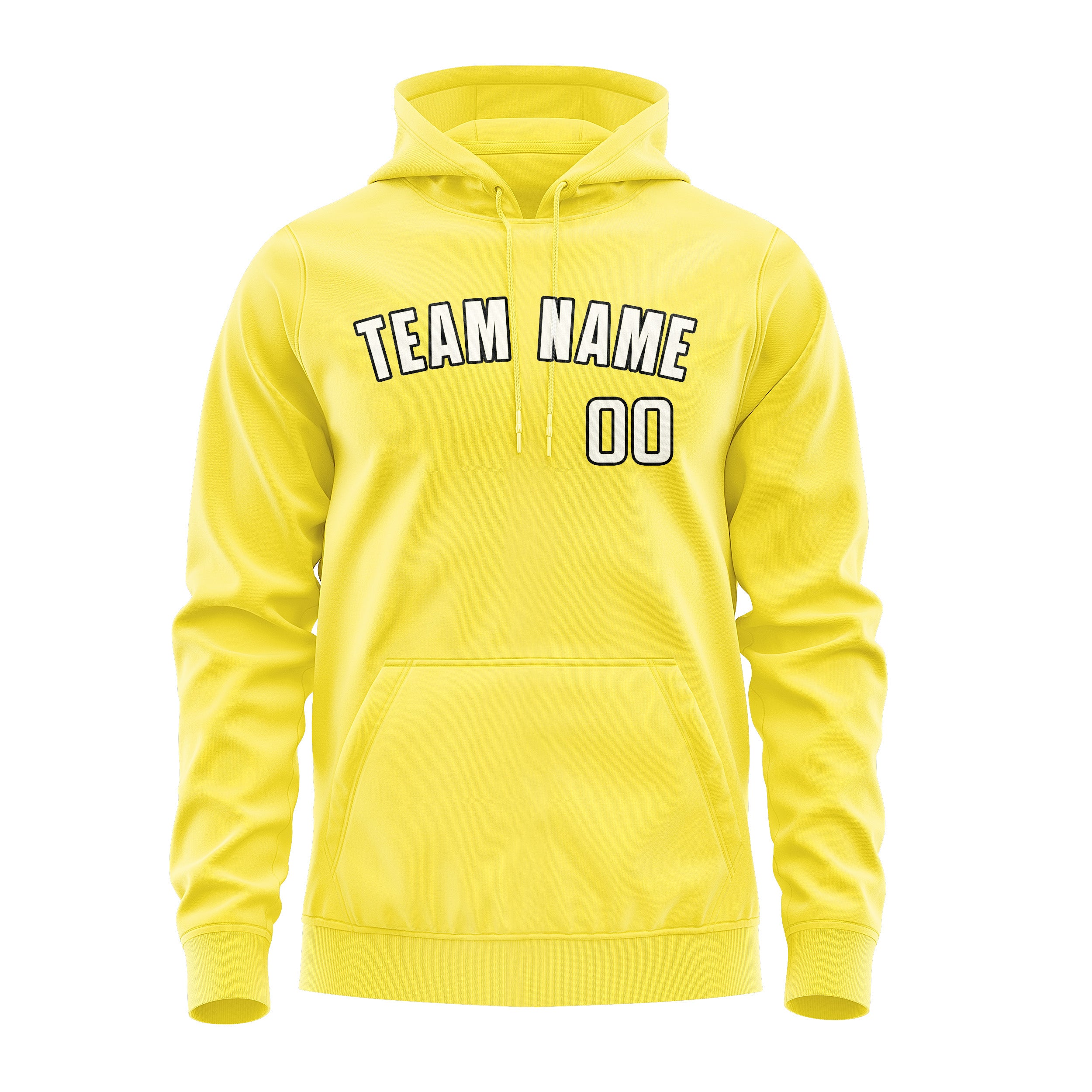 Custom Light Yellow Cream Hoodie