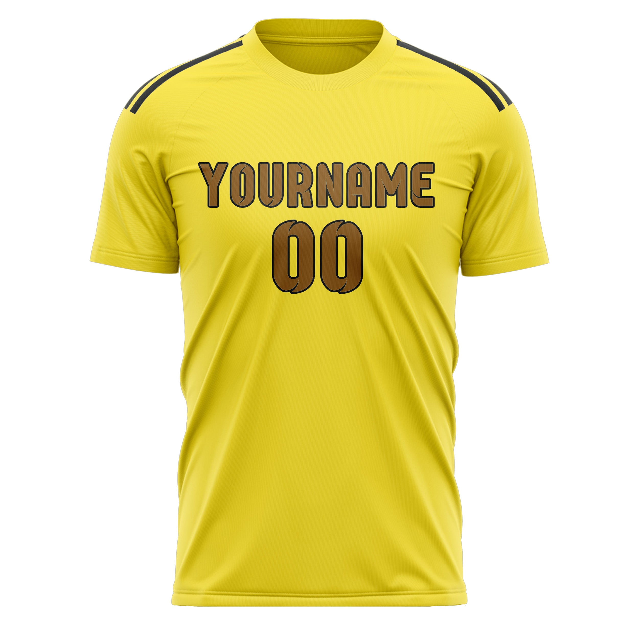 Custom Light Yellow Khaki Soccer Jersey