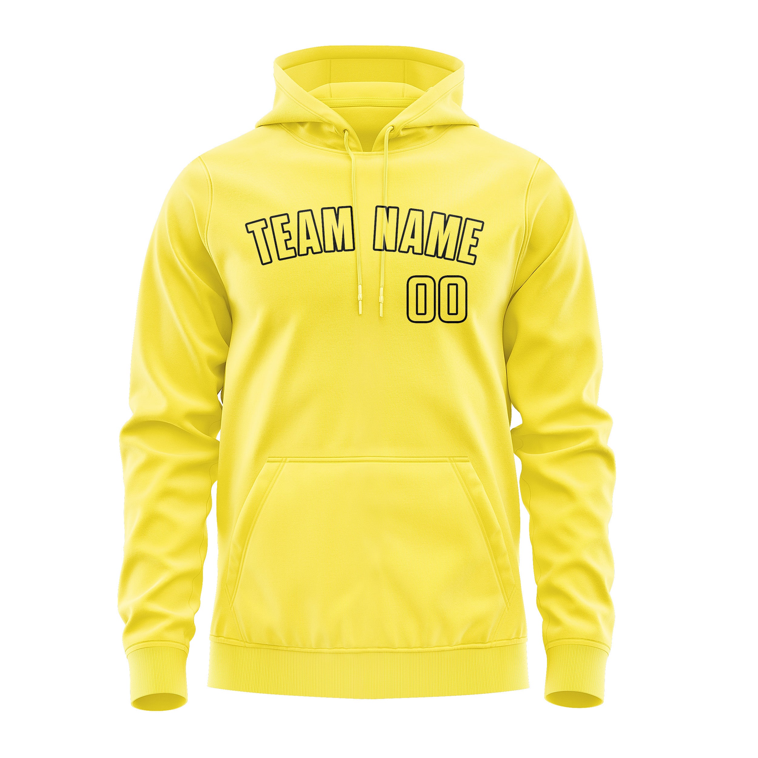 Custom Light Yellow Light Yellow Hoodie