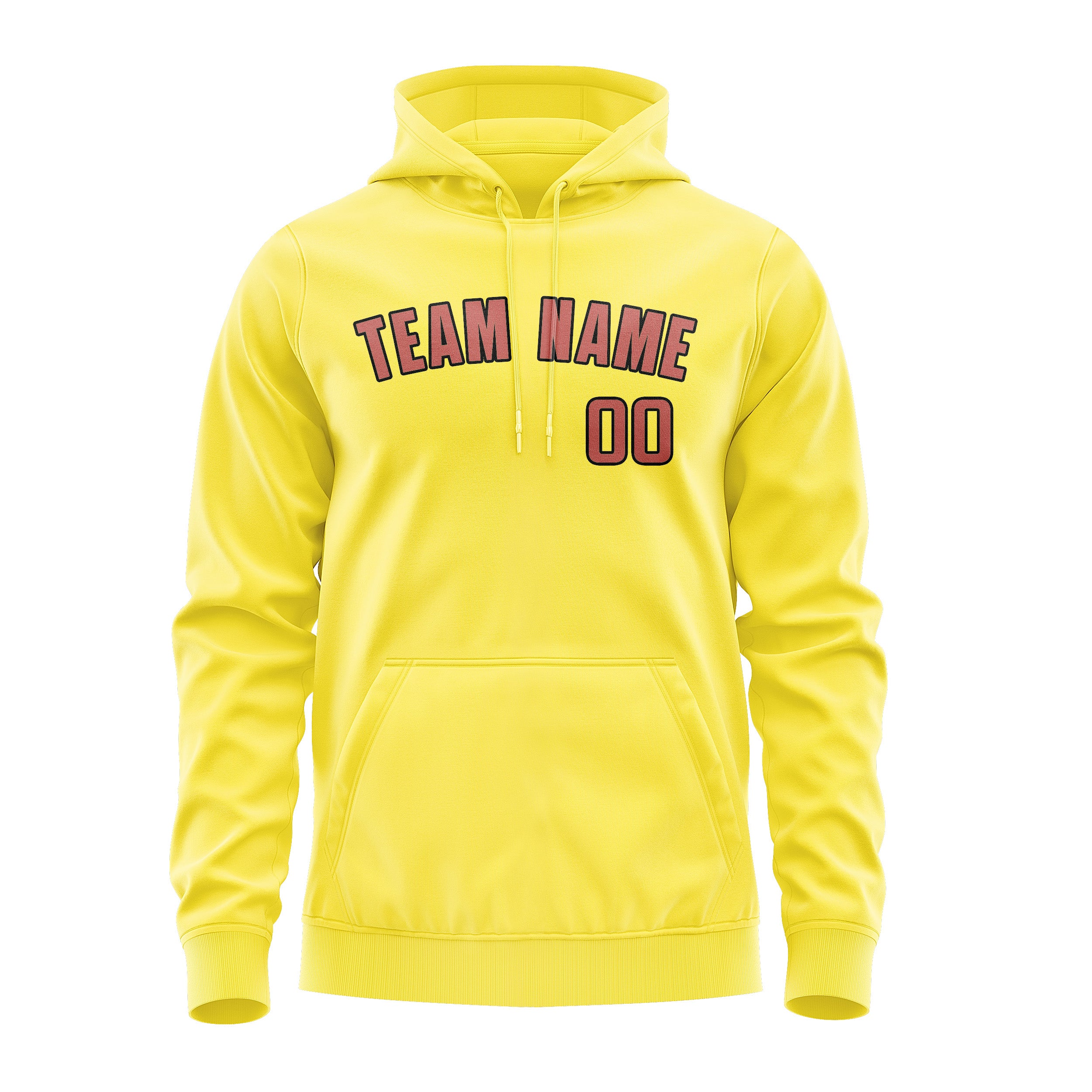 Custom Light Yellow Copper Rose Hoodie