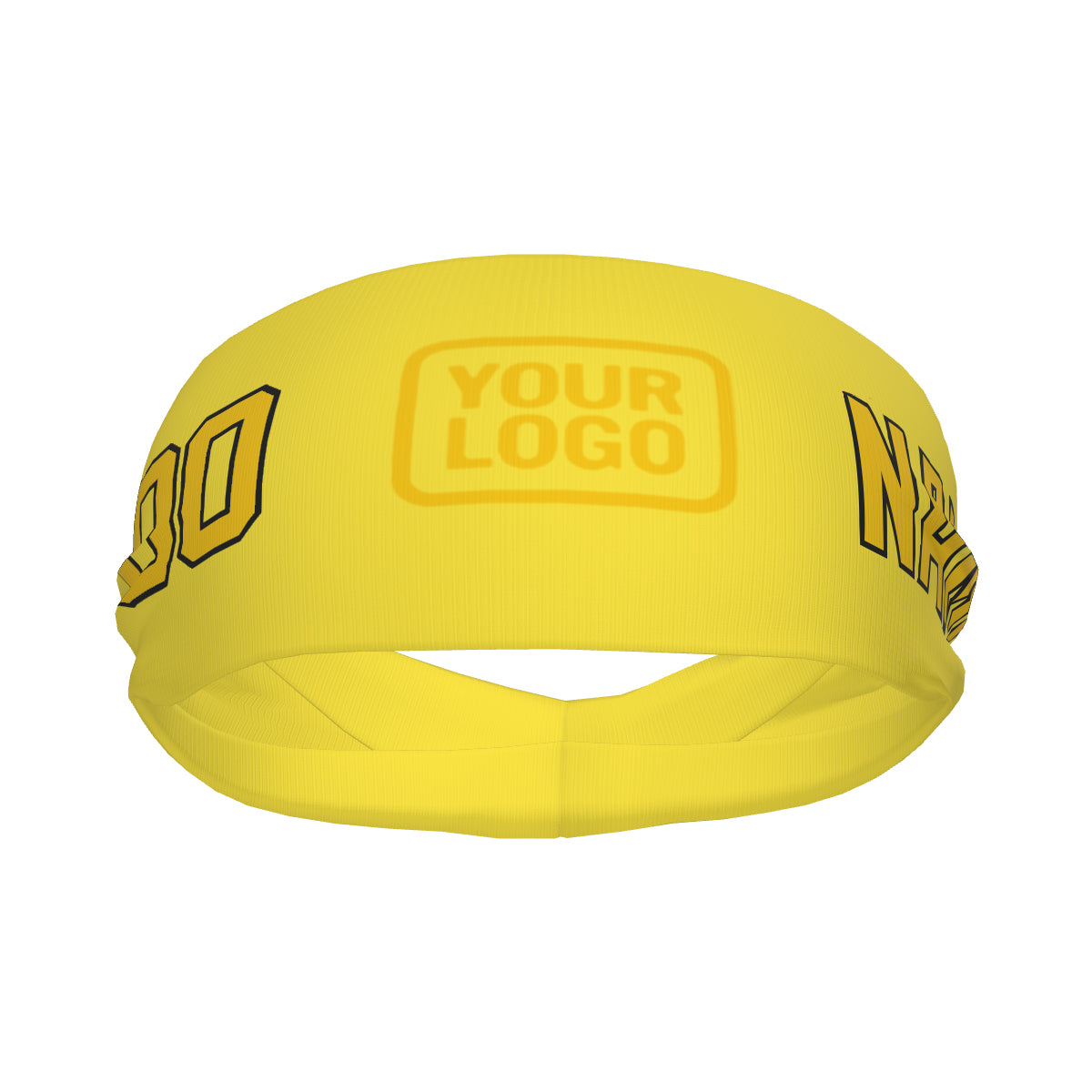 Custom Light Yellow Gold Sports headband