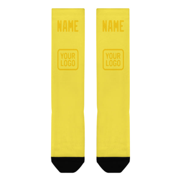 Custom Light Yellow Gold Knee-High Sock