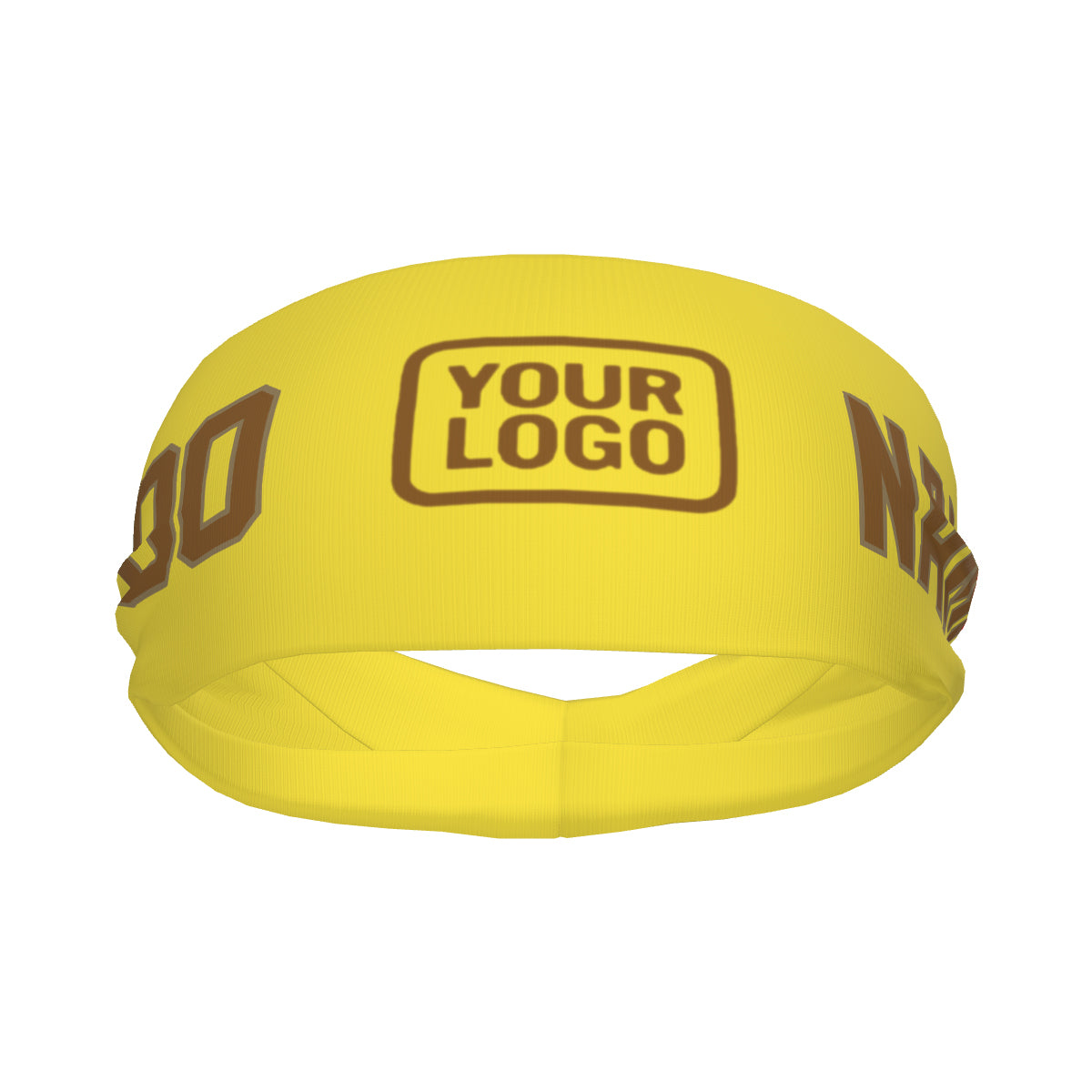 Custom Light Yellow Khaki Sports headband