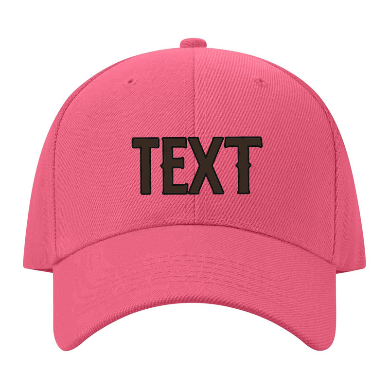 Custom Light Coral Red Black Hat 26B21701
