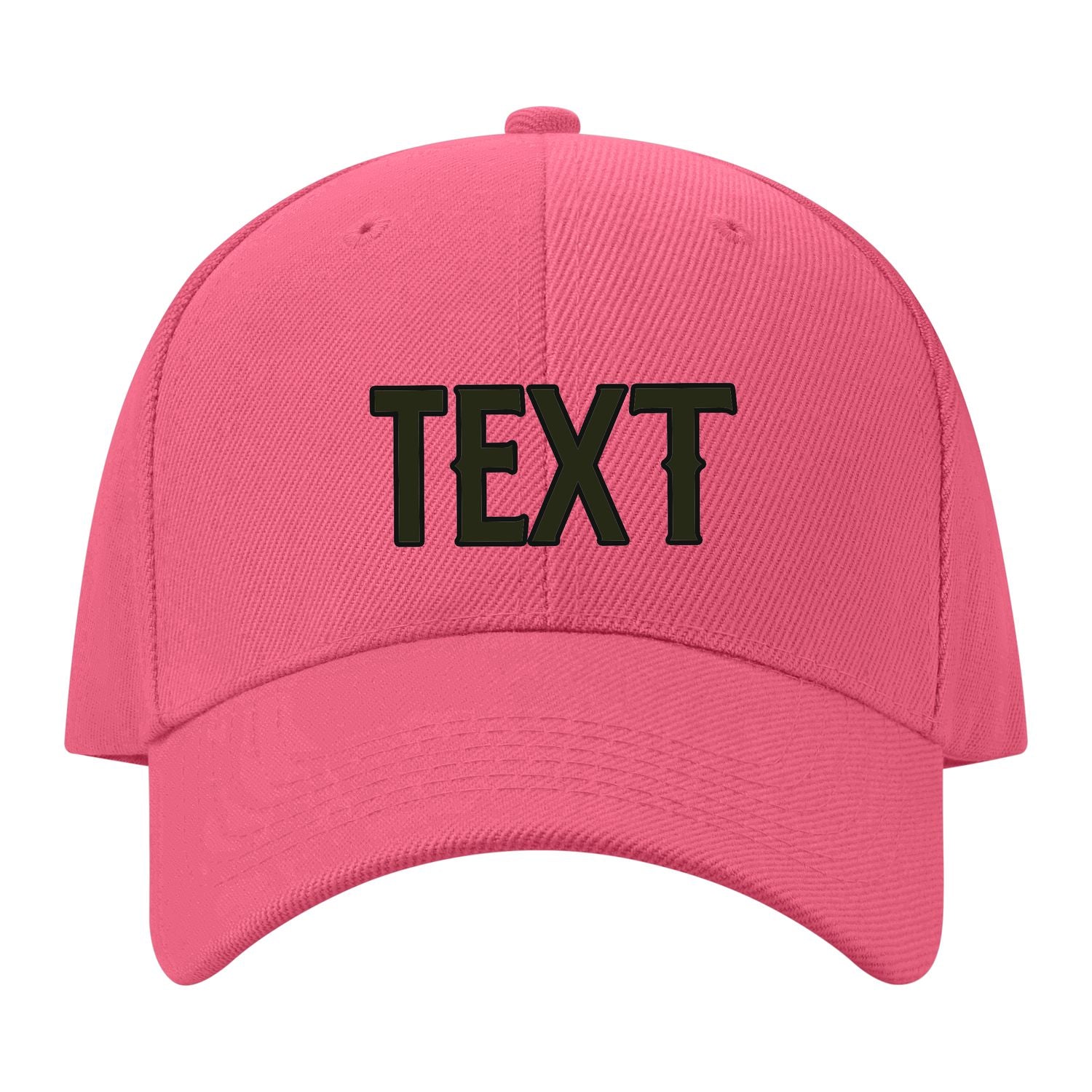Custom Light Coral Red White Hat 26B21702