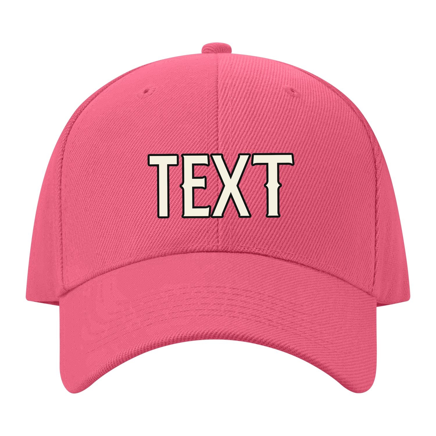 Custom Light Coral Red Light Purple Hat 26B21703