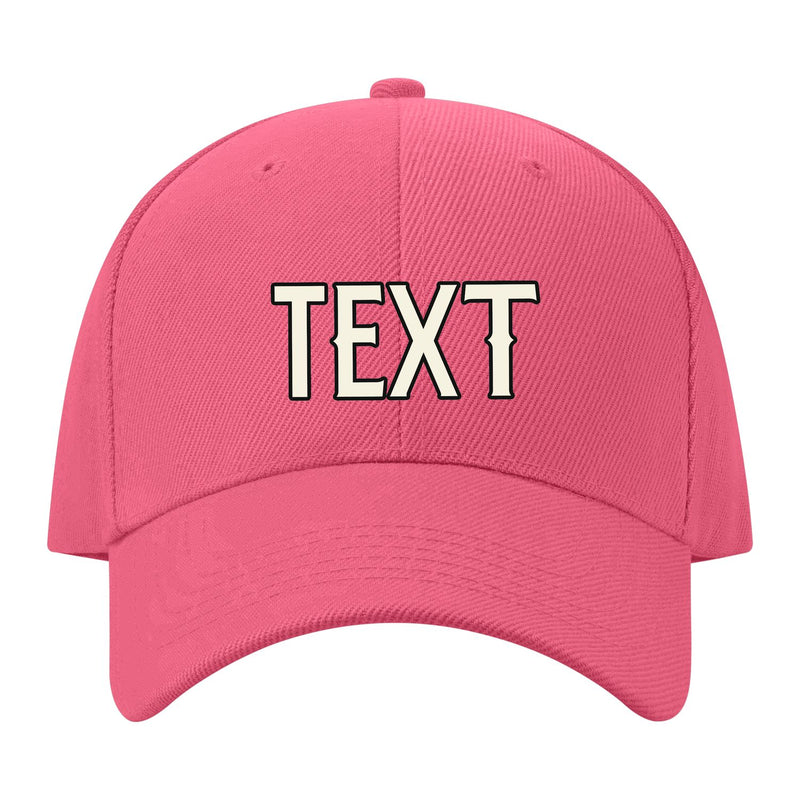 Custom Light Coral Red Light Purple Hat 26B21703