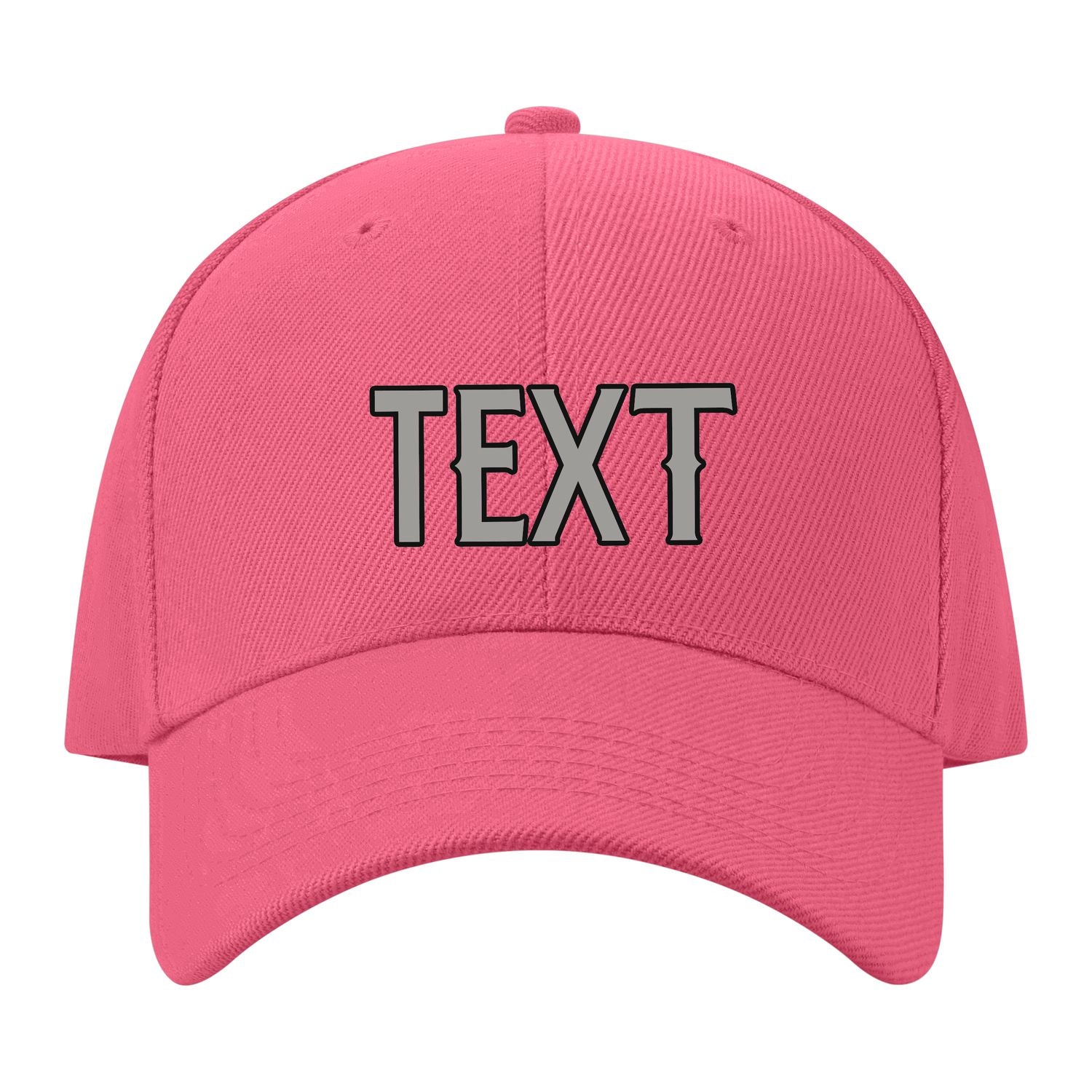 Custom Light Coral Red Light Green Hat 26B21704