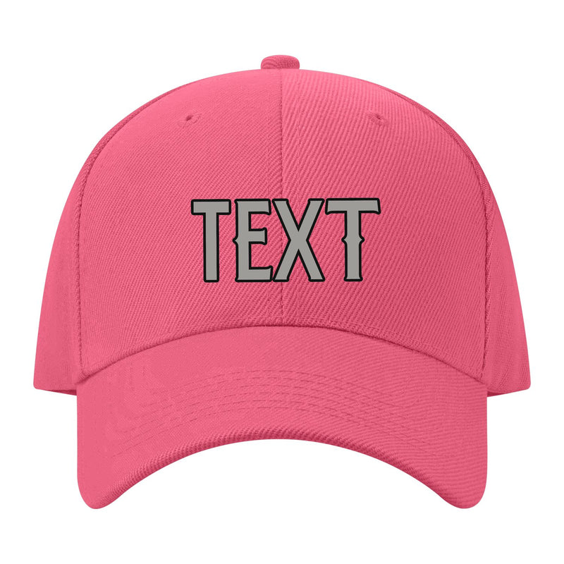 Custom Light Coral Red Light Green Hat 26B21704