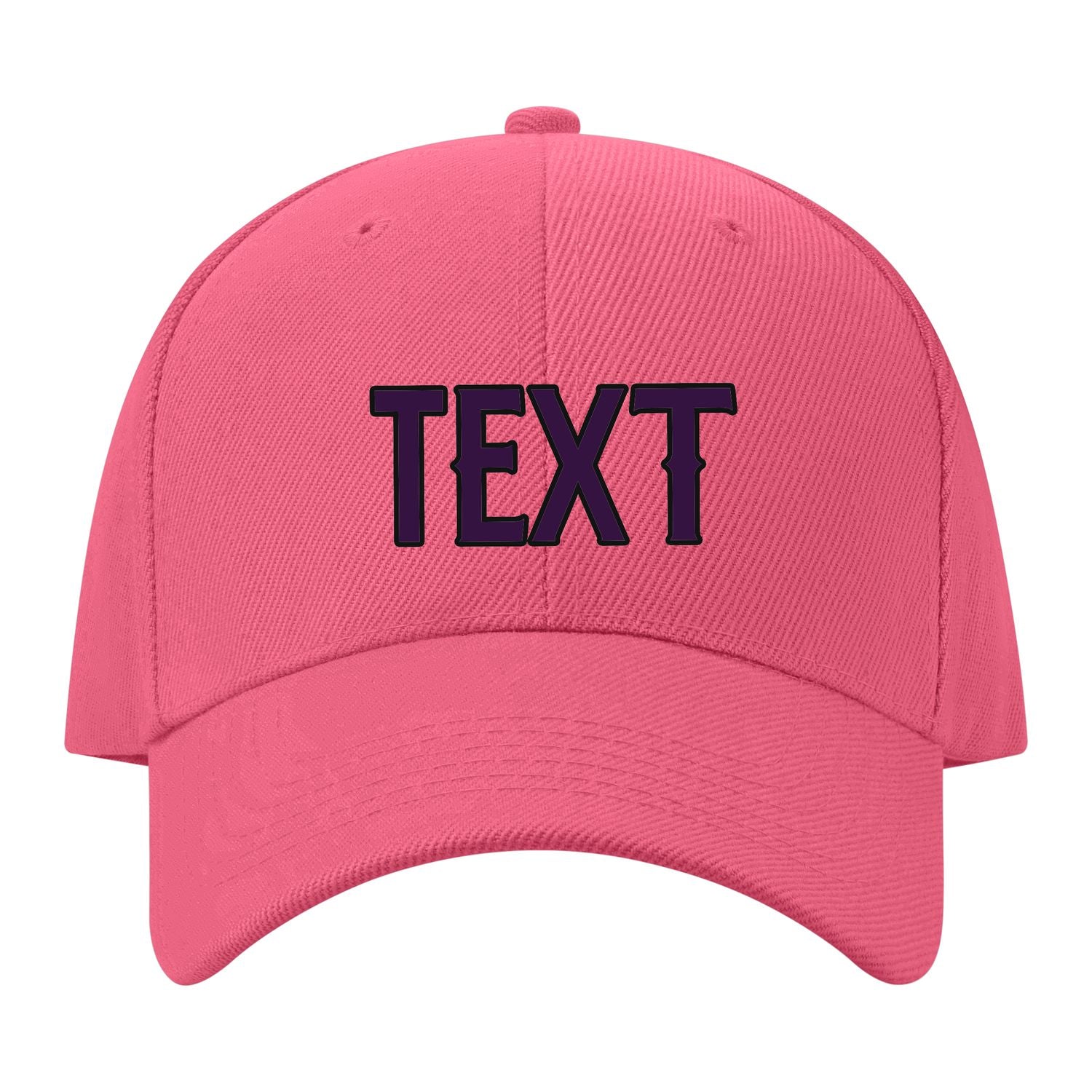 Custom Light Coral Red Gray Hat 26B21707