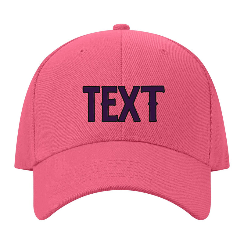 Custom Light Coral Red Gray Hat 26B21707