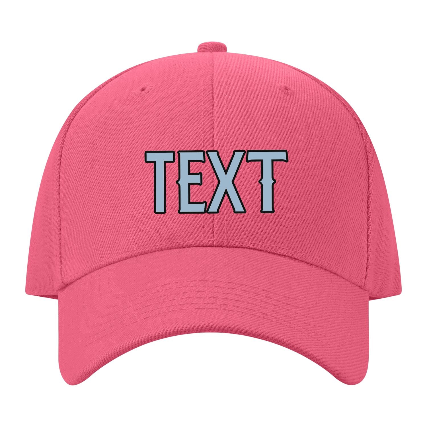 Custom Light Coral Red Dark Grey Hat 26B21708