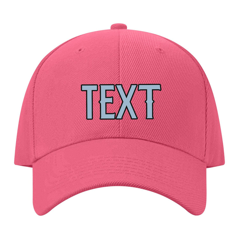 Custom Light Coral Red Dark Grey Hat 26B21708