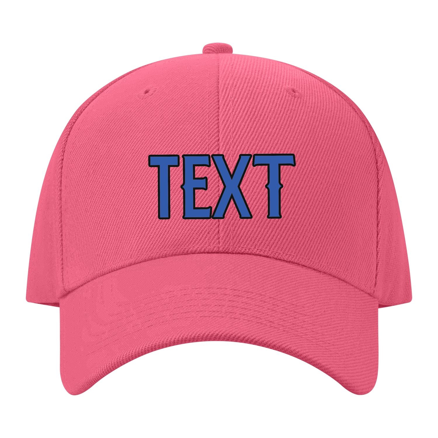 Custom Light Coral Red Navy Hat 26B21709