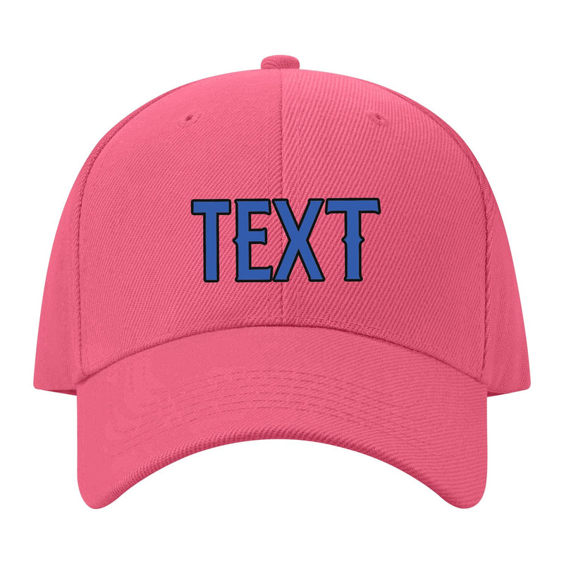 Custom Light Coral Red Navy Hat 26B21709