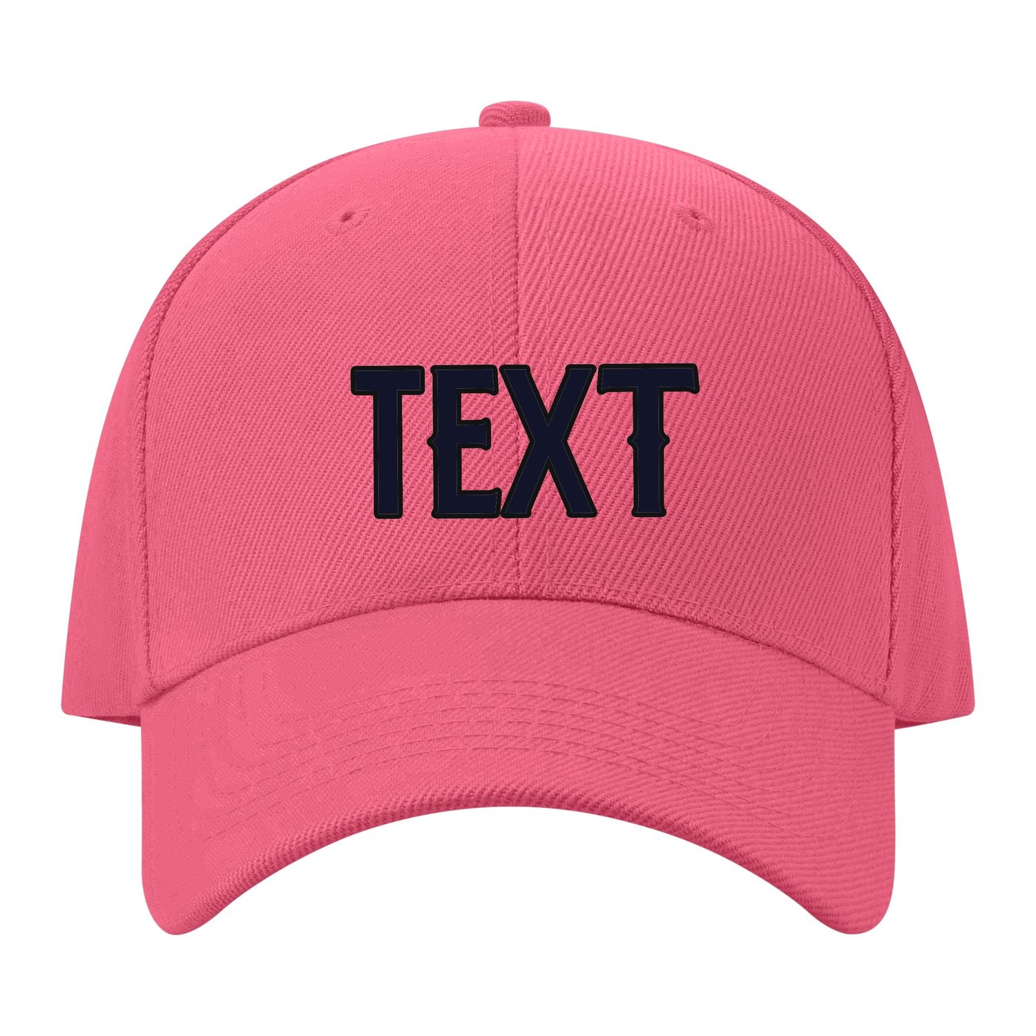 Custom Light Coral Red Pale Peach Hat 26B21711