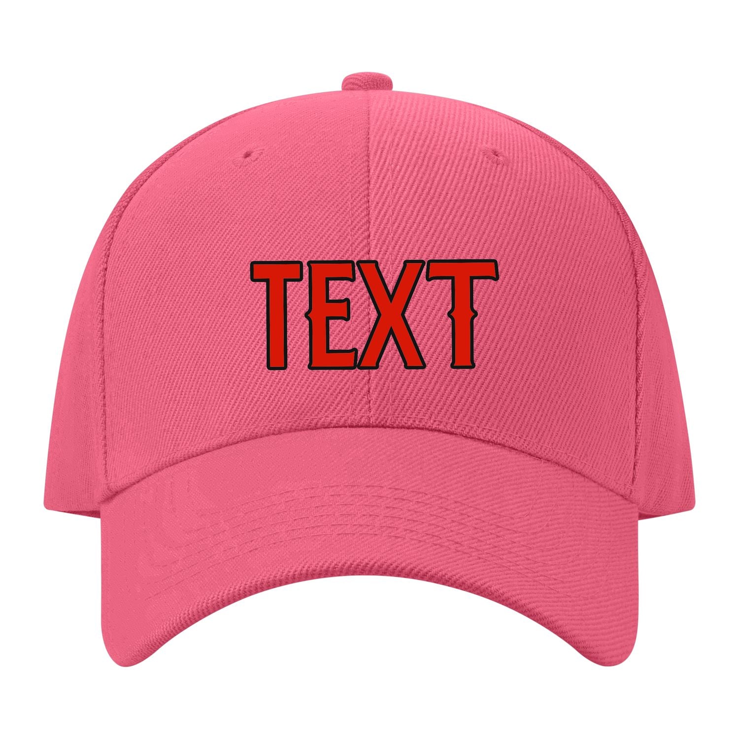 Custom Light Coral Red Lavender Gray Hat 26B21712