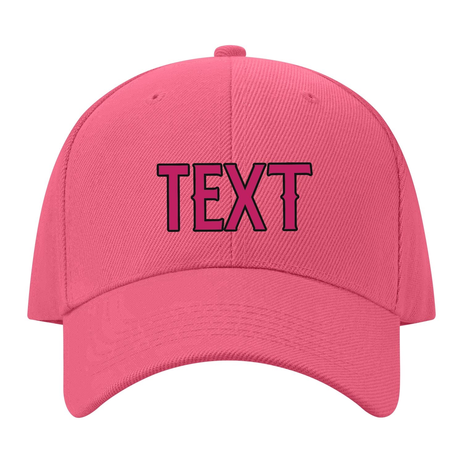 Custom Light Coral Red Light Pink Hat 26B21713