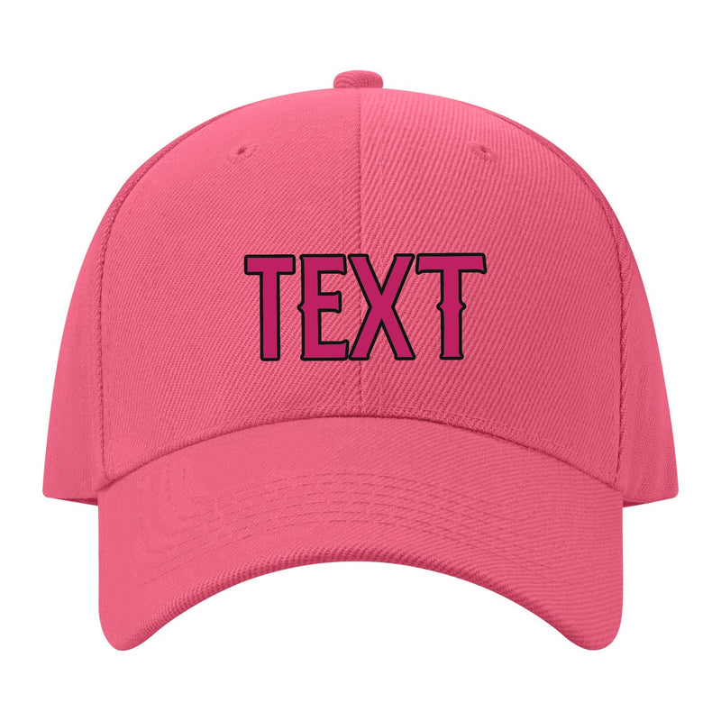 Custom Light Coral Red Light Pink Hat 26B21713