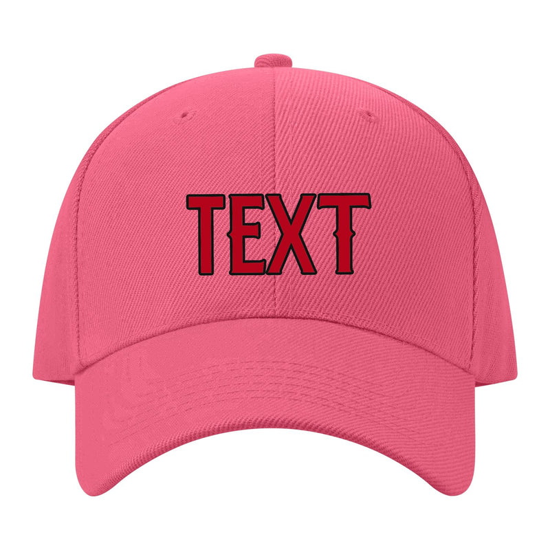 Custom Light Coral Red Crimson Red Hat 26B21714