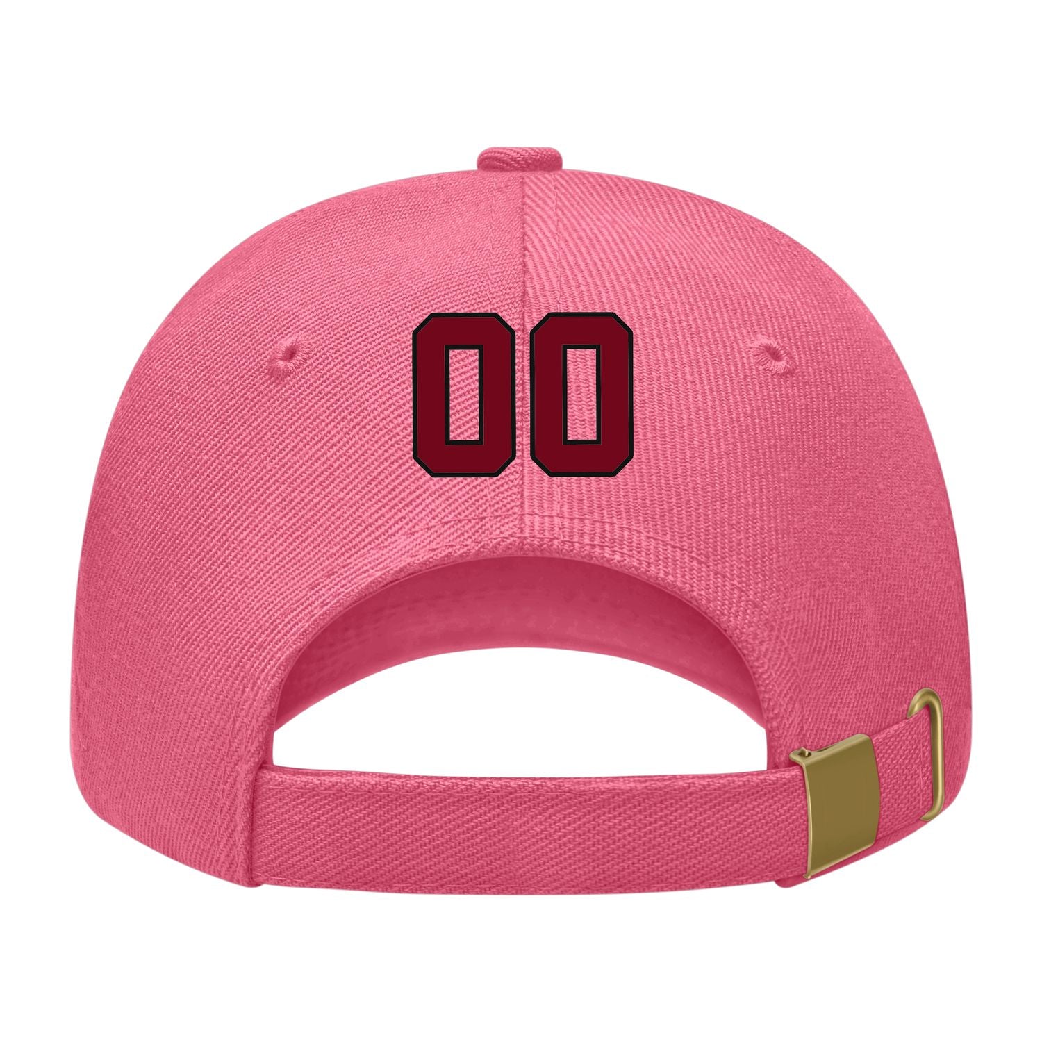 Custom Light Coral Red Khaki Hat 26B21715